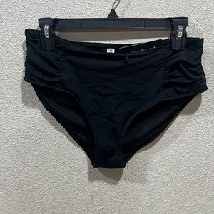 Tempt Me Black Bikini Bottoms - Classic Ruched Sides